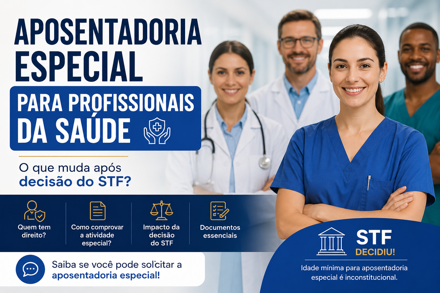 Novas Regras para Aposentadoria Especial para Profissionais da Saúde