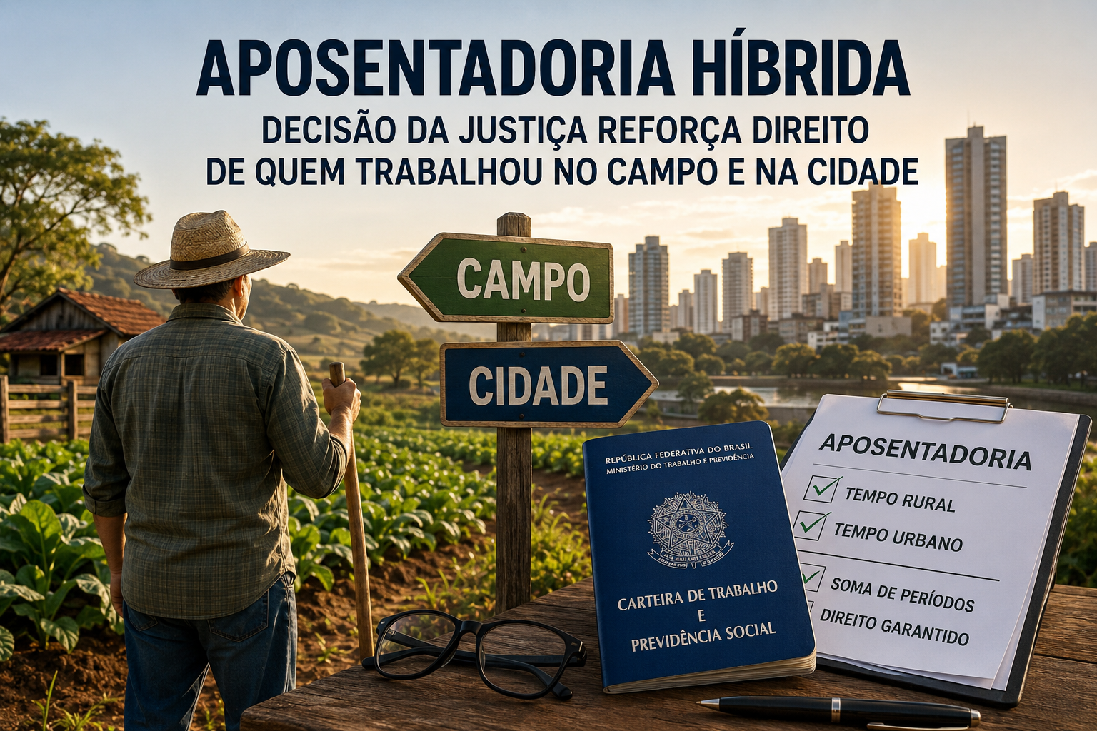 Aposentadoria Híbrida: Justiça Reconhece Direito de Quem Trabalhou no Campo e na Cidade